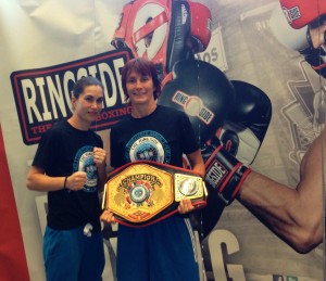 Jude and Eleanor after Jude won the world championship at Ringside in the U.S
